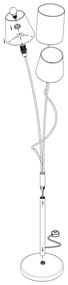 Eglo 94995 - Állólámpa MARONDA 3xE14/40W/230V