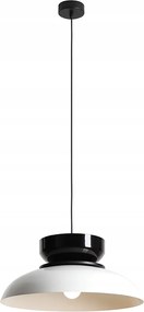 Függőlámpa fehér fényes, fekete mennyezeti lámpa Aldo hálószoba nappaliba