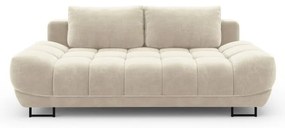 Cirrus bĂ©zs hĂĄromszemĂ©lyes kinyithatĂł kanapĂ© bĂĄrsony kĂĄrpittal - Windsor & Co Sofas