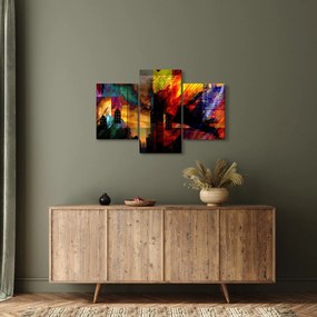 Kép - A város színes absztrakciója (90x60 cm)