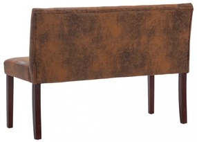 barna művelúr pad 120 cm