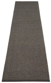 Antracitszürke kültéri-beltéri futószőnyeg 70x300 cm Emm Black Linen – Pappelina