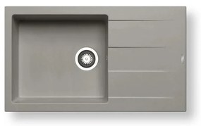 Pyramis 70107211 - ATHLOS konyhai mosogató 86x50 cm gránit/szürke