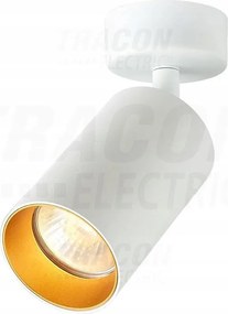 Mennyezeti spotlámpa, állítható, fehér, arany fényvisszaverővel 1xGU10