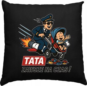 Apák napi ajándék párna Apák napjára Fekete