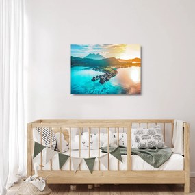 Üveg kép - Bora Bora (70x50 cm)