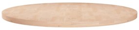 kerek kezeletlen tömör tölgyfa asztallap Ø70 x 2,5 cm