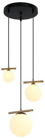 ITALUX PND-463323A-BRO-W MERSETA TöbbĂĄgĂș FĂŒggesztett LĂĄmpa Antik Bronz, OpĂĄl E14, G9 IP20