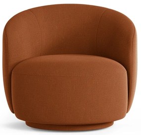 Téglavörös forgó fotel Letizia – Micadoni