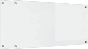 vidaXL Konyhai splashback 2 pcs Átlátszó 100 x 50 cm edzett üveg