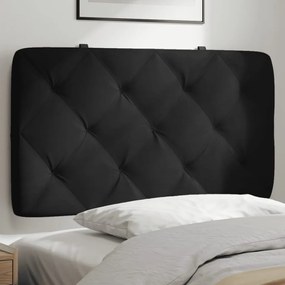 fekete bársony fejtámla párna 90 cm