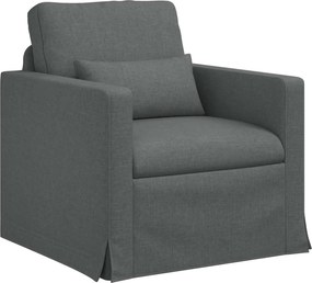 vidaXL Kanapé Sötétszürke 78 x 78 x 80 cm szövet