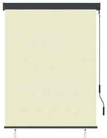 krémszínű kültéri roló 120 x 250 cm