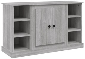 szürke sonoma színű szerelt fa tálalószekrény 100x35,5x60 cm