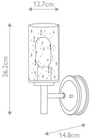 Elstead HK-COLLIER1 - Fali lámpa COLLIER 1xE27/100W/230V