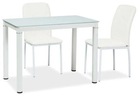 HILMA 110x70 étkezőasztal, 110x75x70, fehér