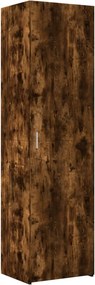 vidaXL füstös tölgy színű szerelt fa magasszekrény 50x42,5x185 cm