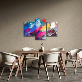Kép - Színes ecsetvonások (90x60 cm)
