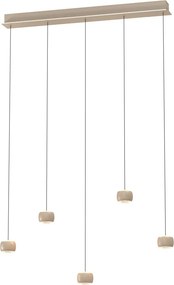 AVIANO LIGHTING 7039-513 QUIBERON Többágú Függesztett Lámpa Homokkő LED IP20