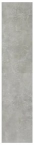 betonszürke könyvszekrény/térelválasztó 100 x 30 x 135 cm