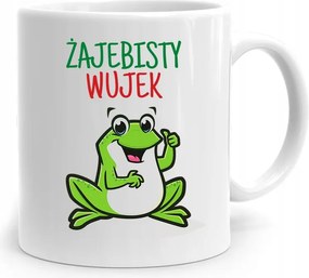 Bögre Ajándék Bácsinak Békás Bácsi nyomott mintával