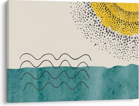 Kép - Absztrakt festmény a strandról N⁰1 (70x50 cm)