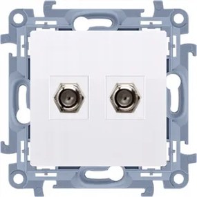 Simon 10 Antenna aljzat Sat Dupla Végű Fehér CASF2.01/11