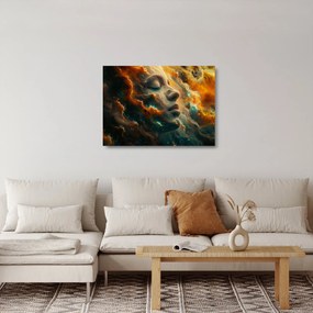 Üveg kép - Arc az űrben (70x50 cm)