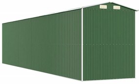 zöld horganyzott acél kerti fészer 192x855x223 cm