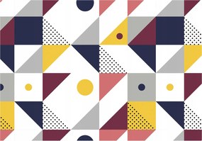 Tapéta Geometria Absztrakt Vinyl figurák 368x280 Modern design +ragasztó