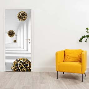 Fotótapéta ajtóra - Absztrakt labda motívum (95x205cm)