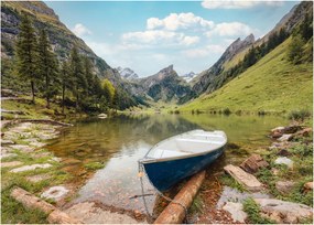 Üveg kép - Seealpsee, svájci tó (70x50 cm)