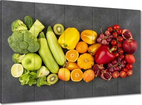Vászonkép 100x70 Gyümölcsös és zöldséges színes sz