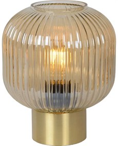 Lucide 45586/20/62 - Asztali lámpa MALOTO 1xE27/40W/230V bézs/arany