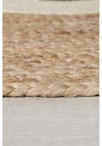 Natúr színű juta gyerek szőnyeg 100x100 cm Bertie Bear – Flair Rugs
