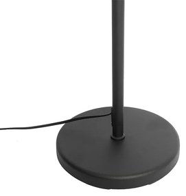 Állólámpa fekete fekete árnyékolóval és állítható karral - Ladas Deluxe