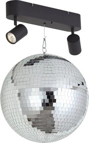 Retro függőlámpa Diszkógömb LED-del 2-lámpás távirányítóval - Discoball