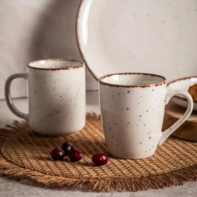 Altom porcelán bögre Reactive Ivory, 380 ml