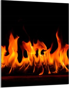 Üveg Vágódeszka 40x52 Tűz a Konyhában