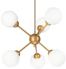 Csillár rúdon RUBBY BALL 6xG9/5W/230V arany