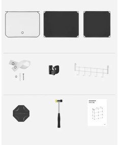 BOXIFY moduláris rekeszes polc, fekete