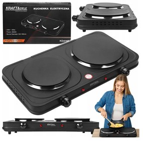 Kraft&Dele Dupla Elektromos főzőlap, 2600 W