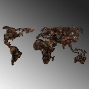 World fém fali dekoráció, 127 cm