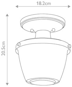 Quoizel QZ-DUBLIN-SF-PNBR - Fürdőszobai lámpa DUBLIN 1xE27/40W/230V IP44 arany