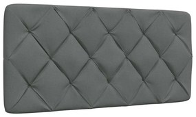 sötétszürke szövet ágy matraccal 100x200 cm