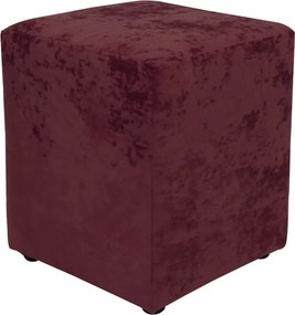 Cube puff - E42 szövet - meggyvörös R