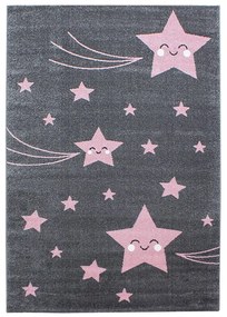 Rózsaszín-szürke gyerek szőnyeg 140x200 cm Kids – Ayyildiz Carpets