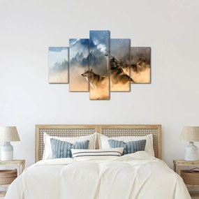 Farkasok üvöltése a holdra képe (150x105 cm)
