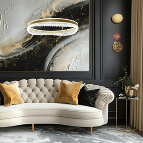 LED Csillár zsinóron LED/52W/230V átm. 60 cm arany