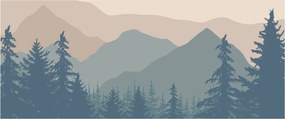 Kép - Türkiz hegység N⁰2 (120x50 cm)